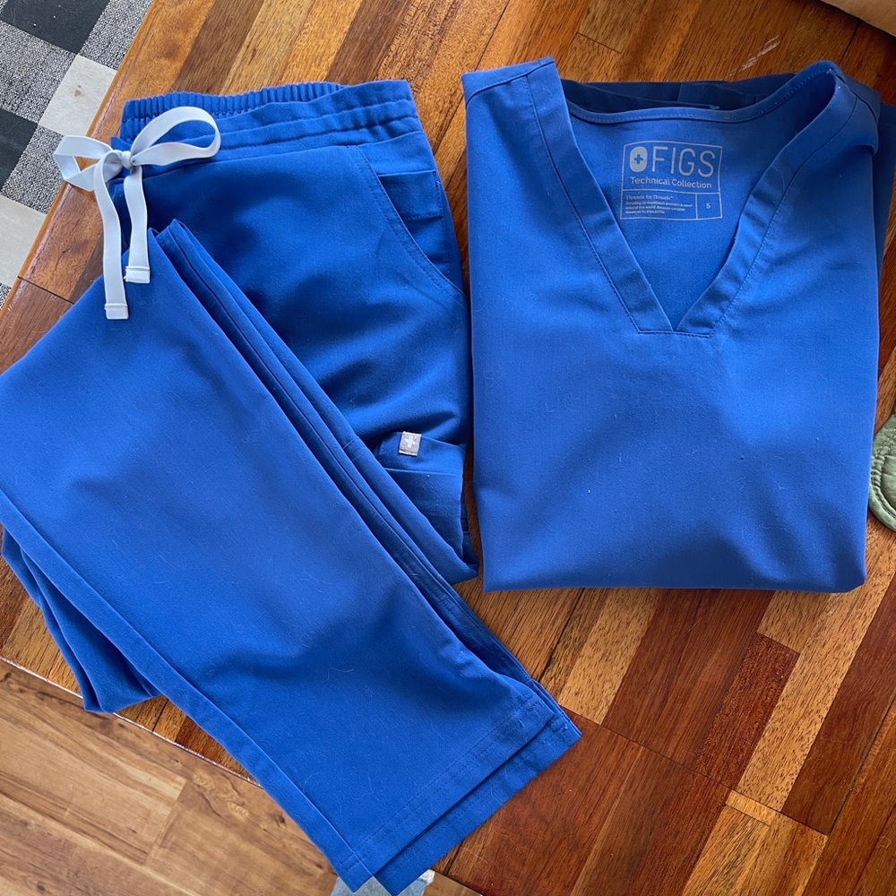 FIGS SET - WINNING BLUE Color- Size: SMALL TALL